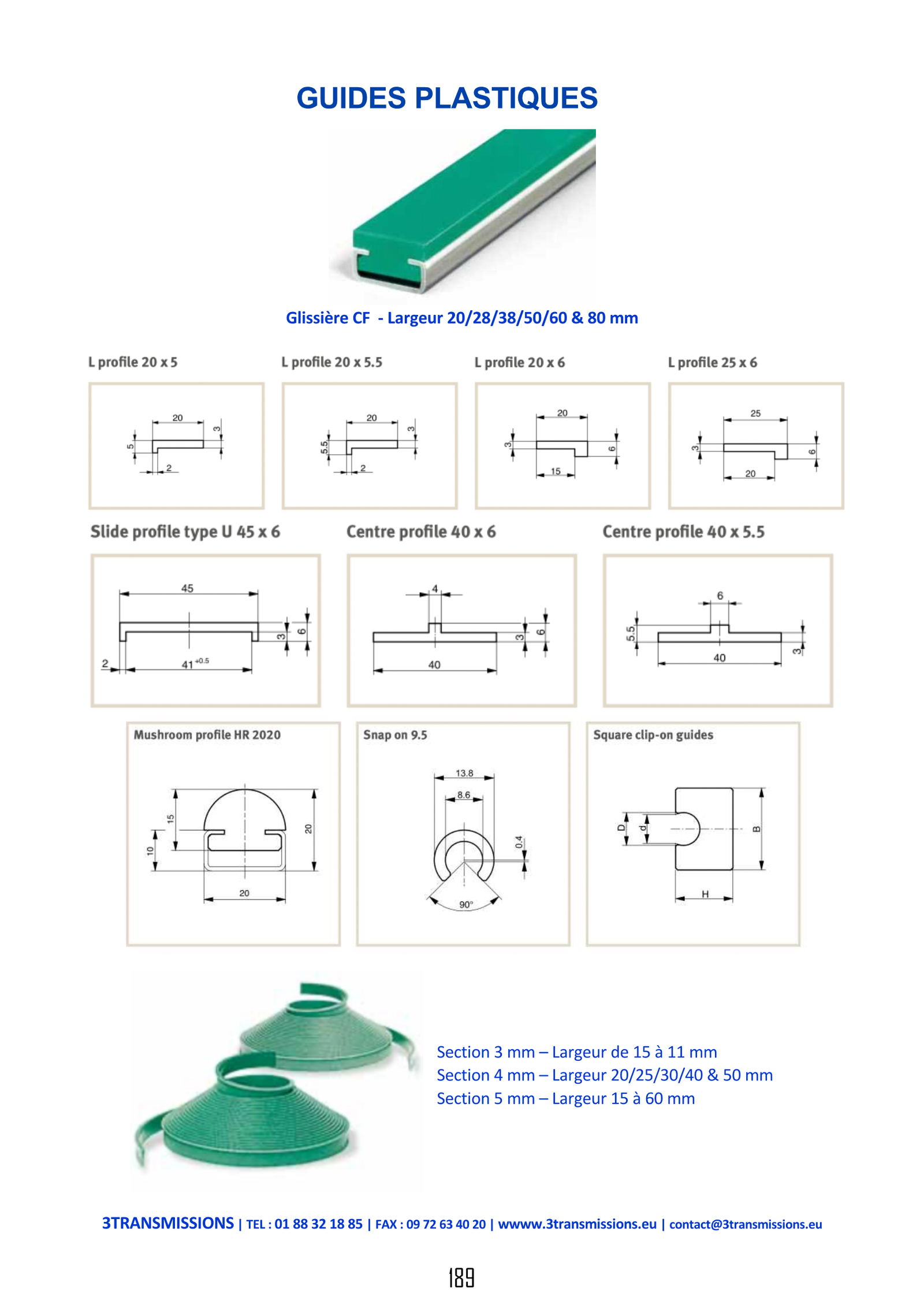Glissières & guides