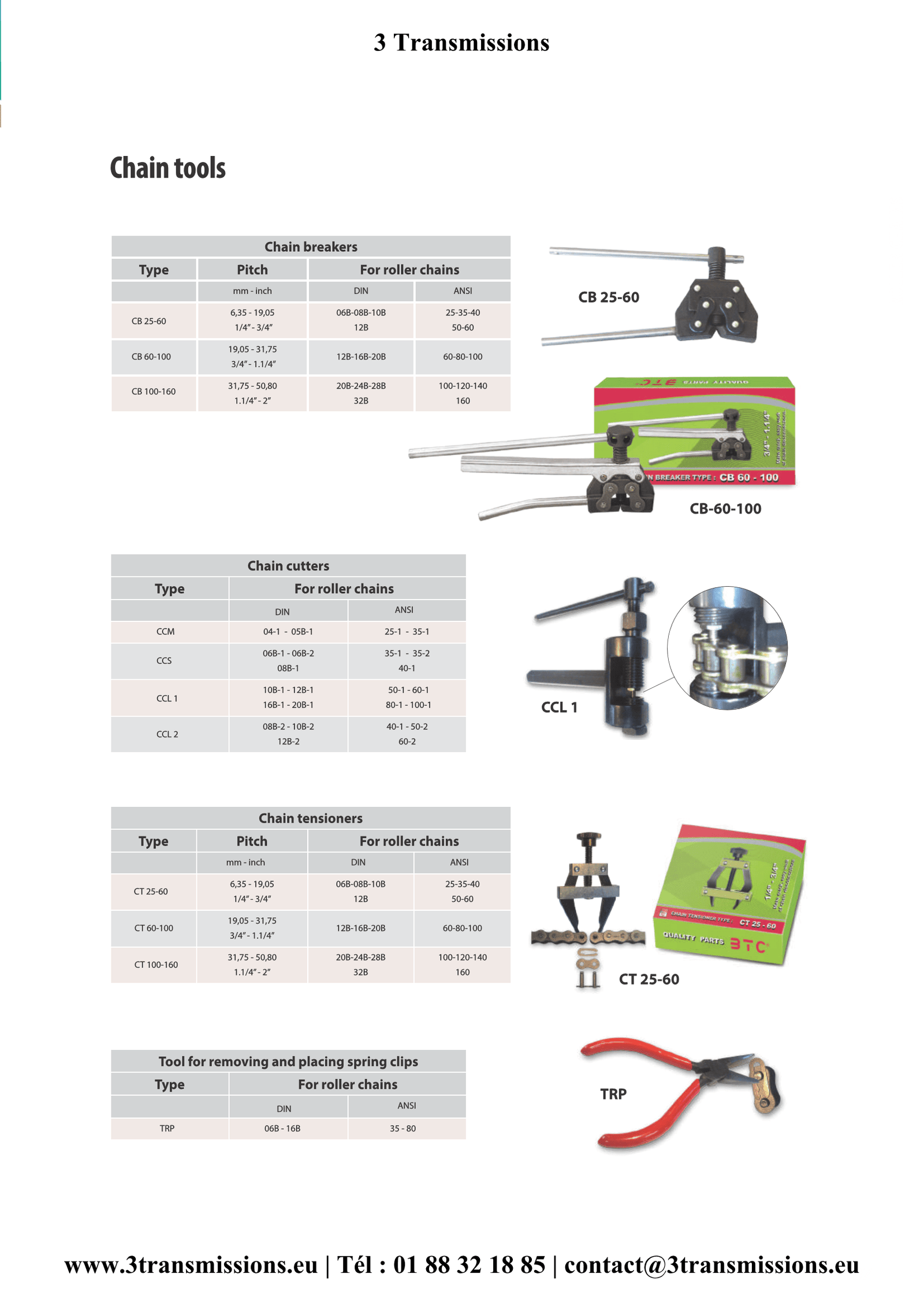 Outillage chaîne